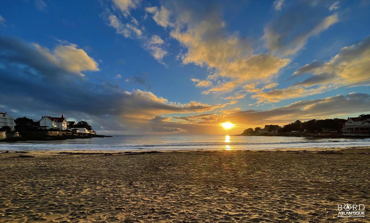 Coucher de soleil sur la plage de Saint-Palais-sur-Mer