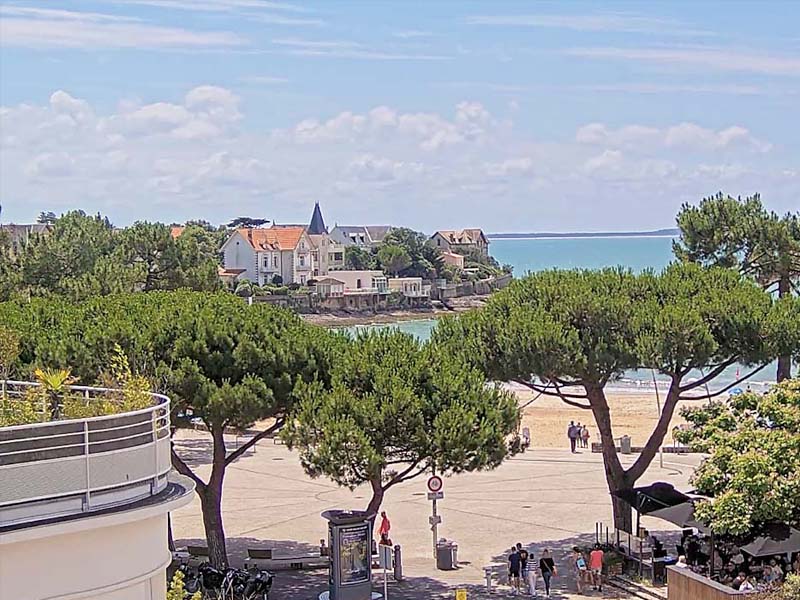 Vue panoramique sur la côte de Charente-Maritime depuis les dunes de la Grande Côte