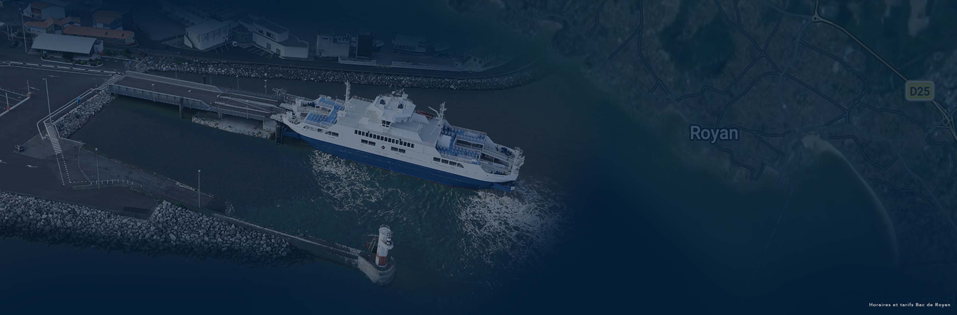 Bac (ferry) Royan–Le Verdon traversant l'estuaire de la Gironde